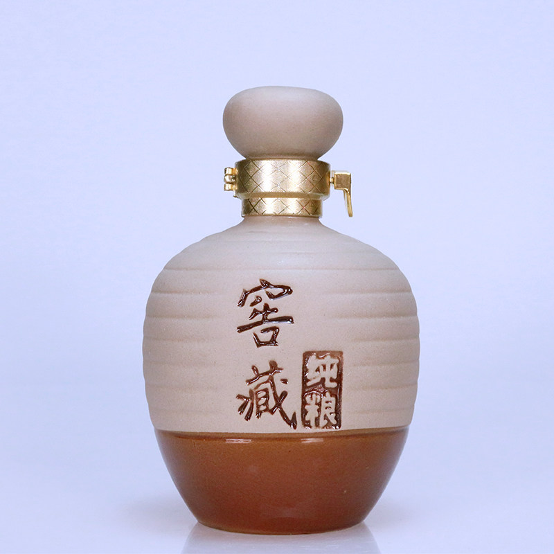 一斤装陶瓷酒瓶包装全套白酒空瓶B密封2小1土陶酒罐酒坛瓶子5五3