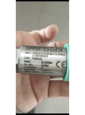 TPSA-E-E-E-B01M-T-V压力传感器GEFRAN杰佛伦油压机1000bar/0-10V