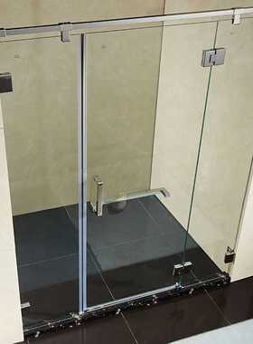 澳大利亚Australia Certificate淋浴房无框简约一字型玻璃平开门