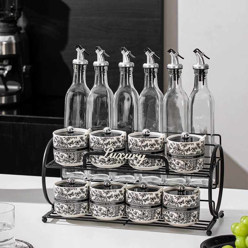 中古风法式调味瓶罐套装全套家用厨房盐罐醋油瓶组合调料品收纳盒,玩具/童车/益智/积木/模型,垂直悬浮玩具,淘宝优惠券,粉丝福利购,淘宝优惠卷