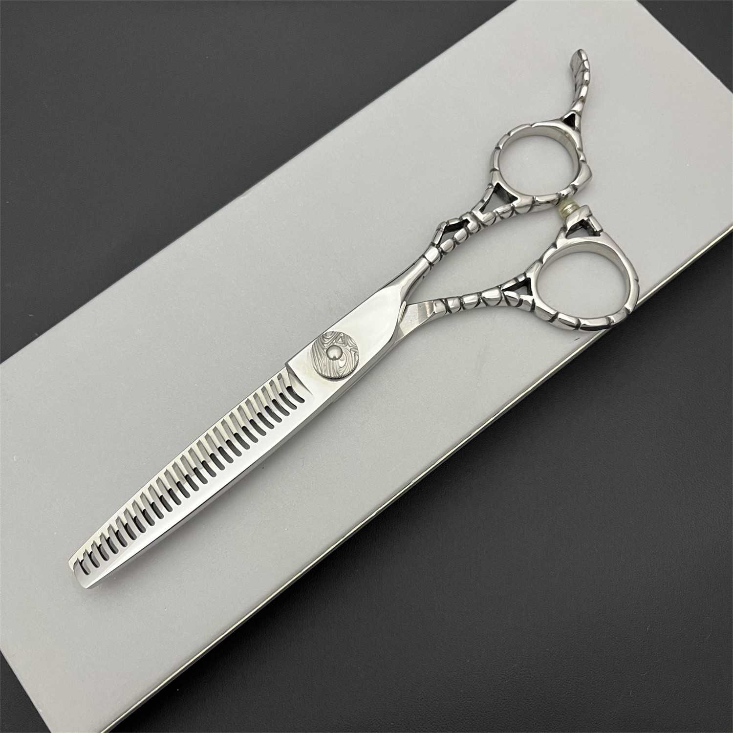 个性美发剪刀 双面齿 高档齿 440C理发剪牙剪 NU-6寸 剪刀厂