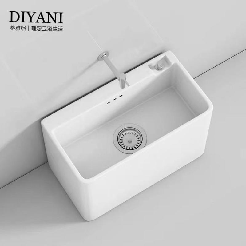 蒂雅妮拖把池家用阳台卫生间大号陶瓷G落地式拖布池墩布池洗拖把