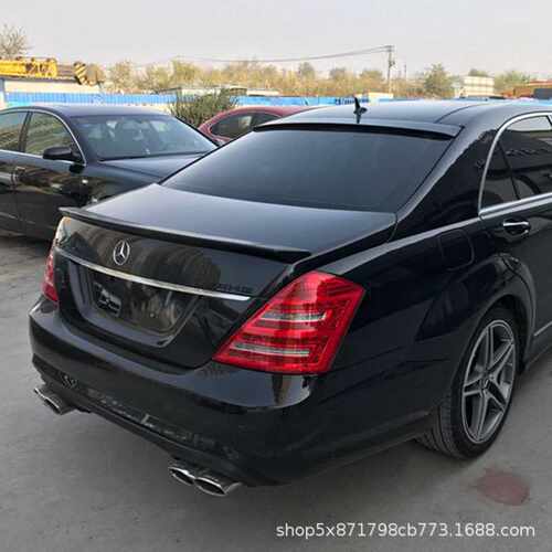 适用奔驰S級W221尾翼 S300 S350 S400 S550 S63L S65改装AMG顶翼