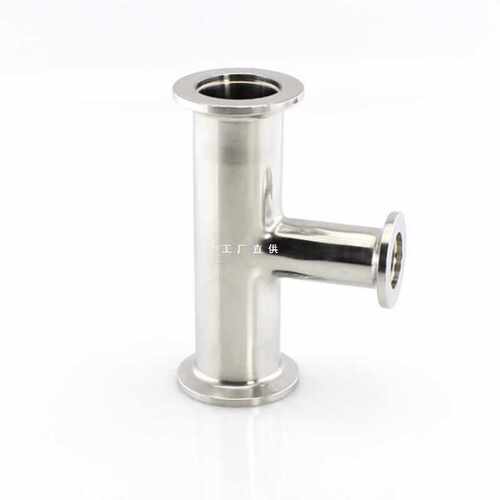 不锈钢KF快装三通304异径真空法兰卡箍ISO卡盘KF10 16 25 40