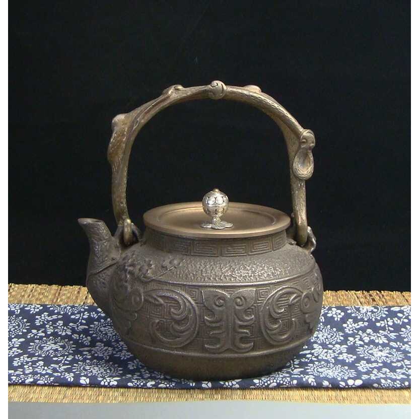 铸铁壶【古汉如意】手工老铁壶日式无涂层养生壶煮茶铁壶烧水铁壶