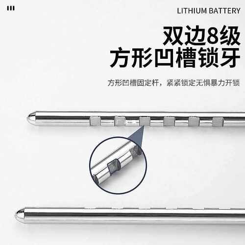 ?可调节U挂锁304不锈钢长梁通用锁头户外防水防锈玻璃门双开门橱