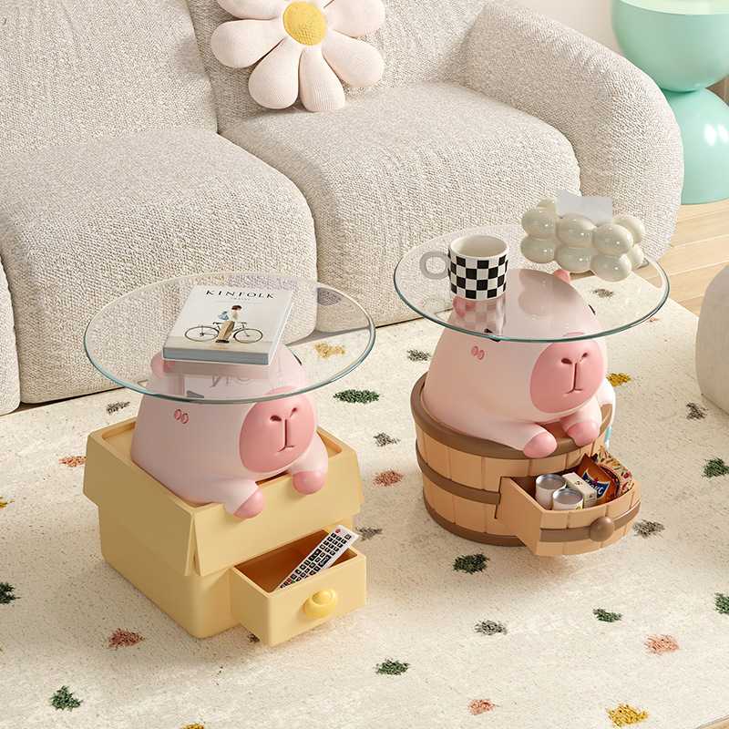 卡皮巴拉客厅大型落地摆件电视柜旁边家居装饰品搬家乔迁新居礼物