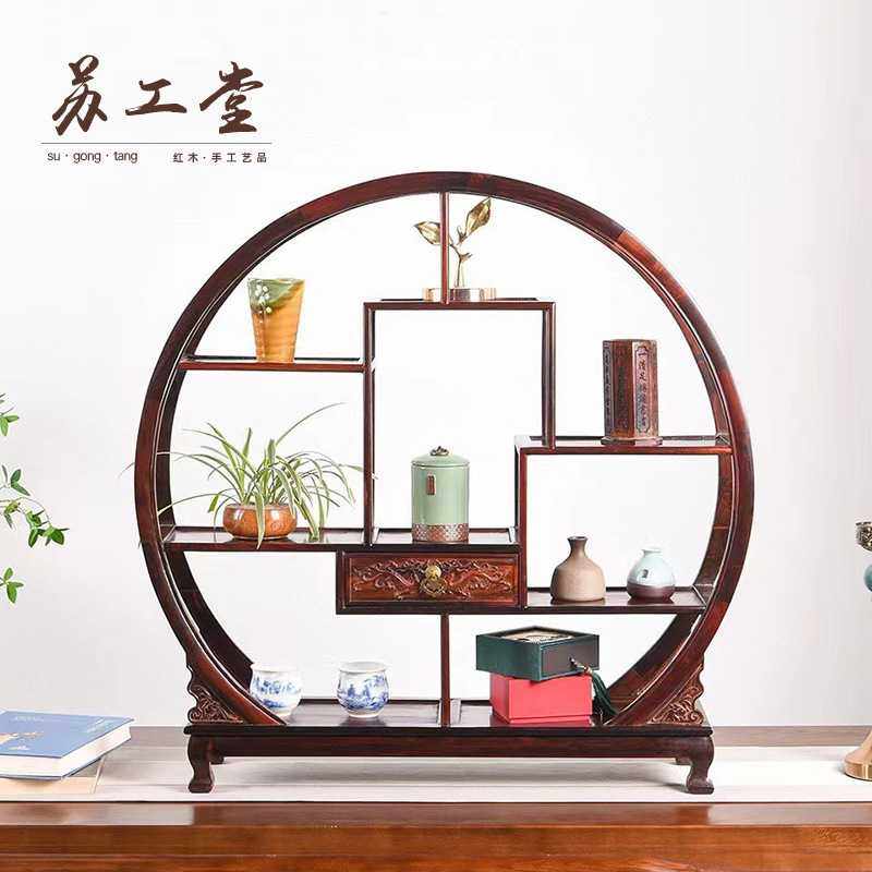 红酸枝单抽博古架家用客厅实木中式多宝阁文玩置物架摆件工厂,电子元器件市场,其它元器件,淘宝优惠券,粉丝福利购,淘宝优惠卷