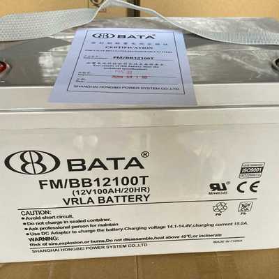 BATA鸿贝蓄电池FM/BB12100T鸿贝12v100ah铅酸门禁UPS太阳能蓄电池