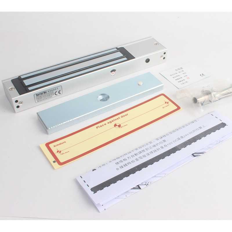 24V 280公斤 单门 明装磁力锁 挂装 电磁锁 吸力锁 门禁锁 280kg