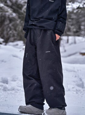 awka单板滑雪裤女男款滑雪服裤子防雪裤雪地裤宽松防水保暖冬