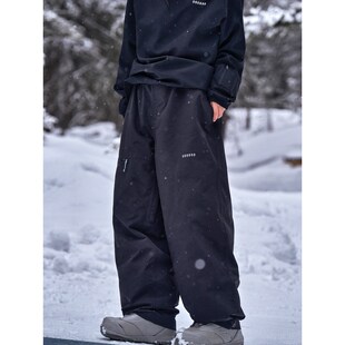awka单板滑雪裤女男款滑雪服裤子防雪裤雪地裤宽松防水保暖冬