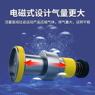 柏卡乐小型增氧泵卖鱼增氧机鱼池充氧泵大功率打氧机养鱼缸氧气泵