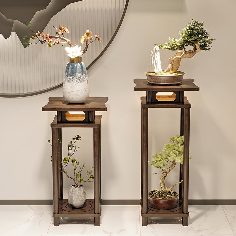 花架置物架阳台落地式室内客厅装饰花台实木多层窗台多肉花盆架子