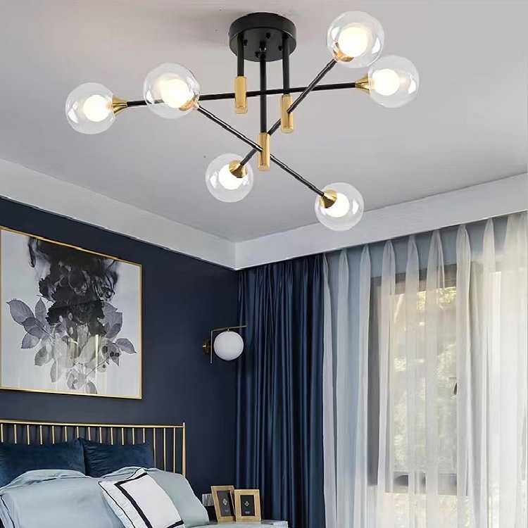 北欧吊灯客厅灯现代简约主卧室餐厅网红魔豆轻奢中山灯具全屋灯饰