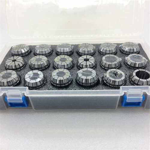 1 ER筒夹套装胶盒套装筒夹LRT er弹性夹头 ER32筒夹套装18PCS