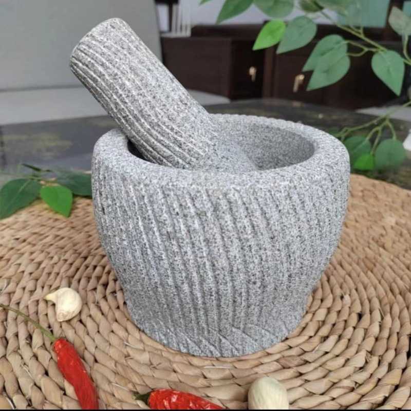 石头蒜臼子捣蒜器蒜蓉蒜泥器捣碎家用研磨擂钵石臼蒜臼手动砸蒜罐