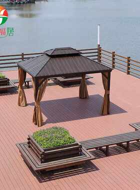 户外阳光棚摆摊庭院大型活动 卢森堡豪华双顶蓬遮阳棚雨棚防雨