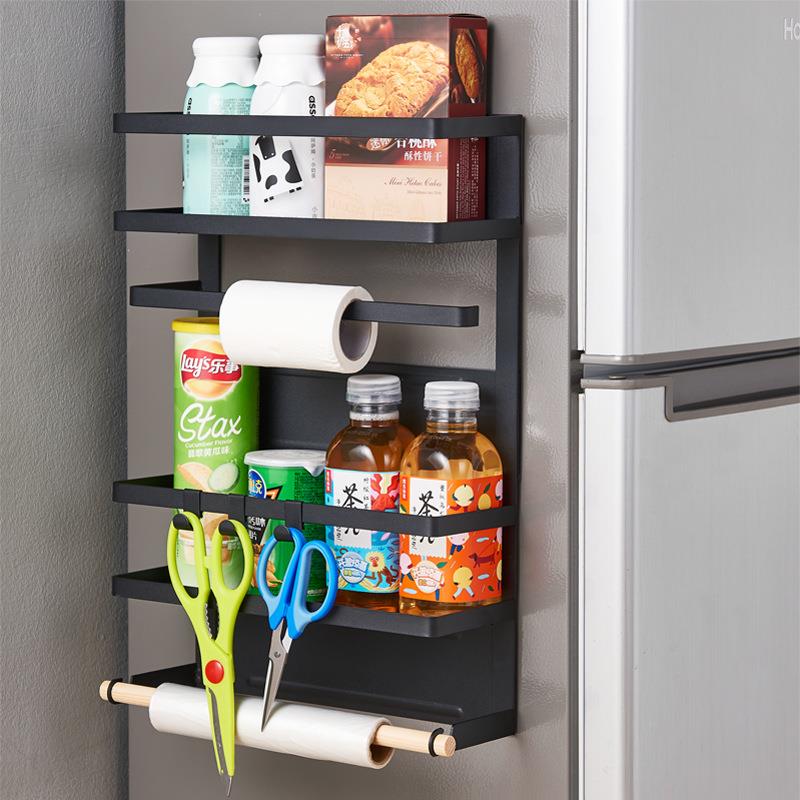 冰箱磁吸置物架侧壁挂架免打孔家用厨房收纳架洗衣机饮水机置物架