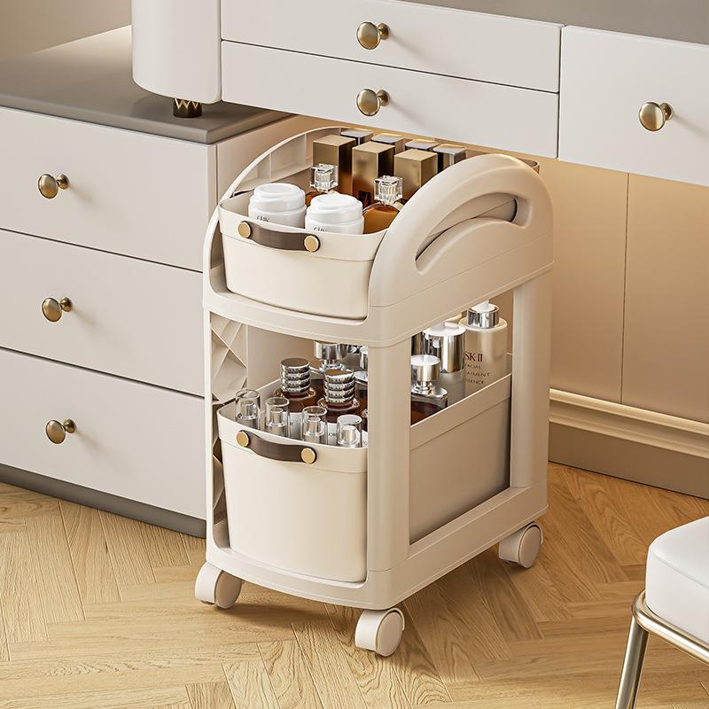 书架儿童书包零食收纳架小推车可移动带轮多层桌面桌下整理置物架