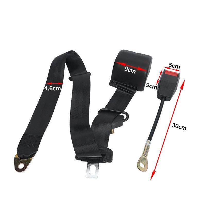 1Pc 通用三点式安全带可调节汽车安全带带配件卡车自动锁定安全带