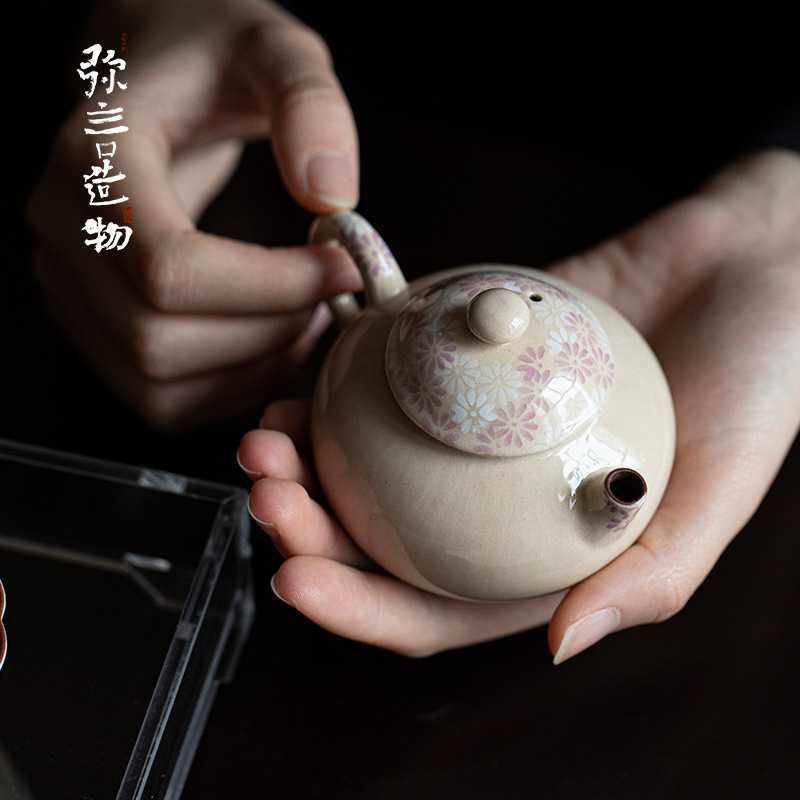 弥言纯手工粗陶泡茶壶单壶釉下彩手绘雏菊茶壶带过滤复古功夫茶具,玩具/童车/益智/积木/模型,垂直悬浮玩具,淘宝优惠券,粉丝福利购,淘宝优惠卷