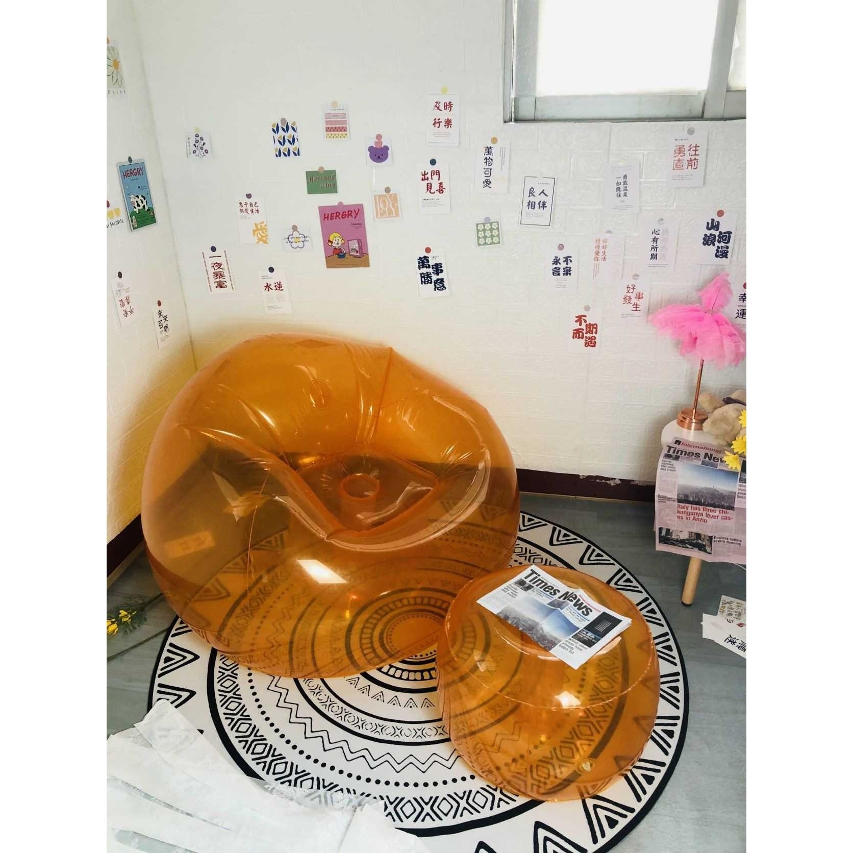 玩偶沙发透明摄影收纳音乐节网红款充气透明沙发懒人单人家用户外,玩具/童车/益智/积木/模型,垂直悬浮玩具,淘宝优惠券,粉丝福利购,淘宝优惠卷