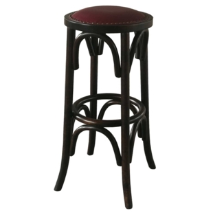 ?法式美式实木化妆凳换鞋凳高脚酒吧椅复古咖啡茶室椅子原木吧台