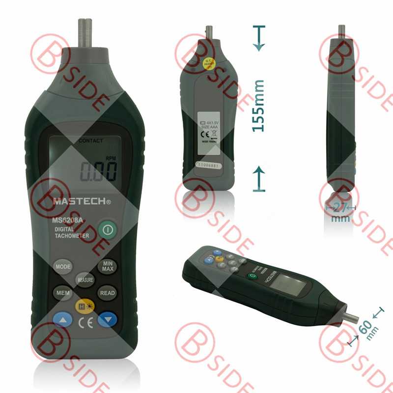 厂家直销 MS6208B 非接触式转速仪数据保持电压检测