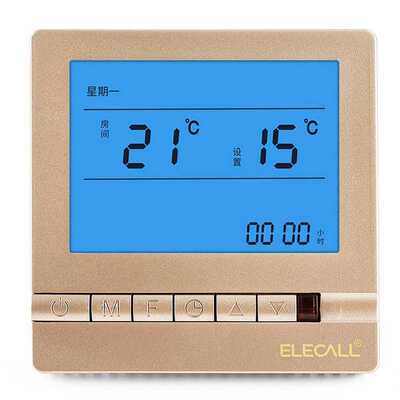 伊莱科EK8805HD-C-16地暖壁挂炉温度控制可调温控面板不带外置线