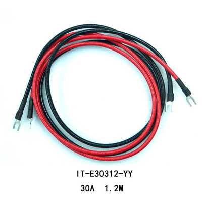 ITECH/艾德克斯红黑输出线电源负载测试线30A Y端子输出线1.2米长