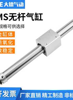 RMS 10/16缸径 x100x200x300磁偶式无杆气缸RMSF/RMSPX1000
