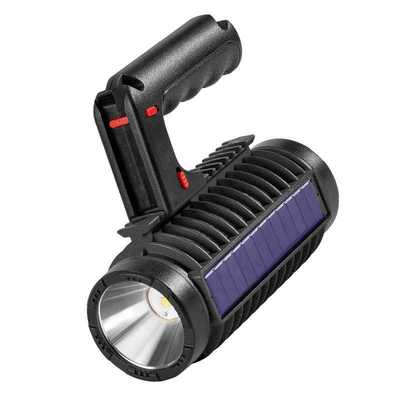 新款太阳能手电筒户外手提灯 多功能USB充电紫光灭蚊灯 警示灯