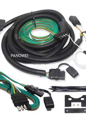 58964 适用18-23 Jeep吉普牧马人 JL 吉普角斗士 4针拖车牵引线束