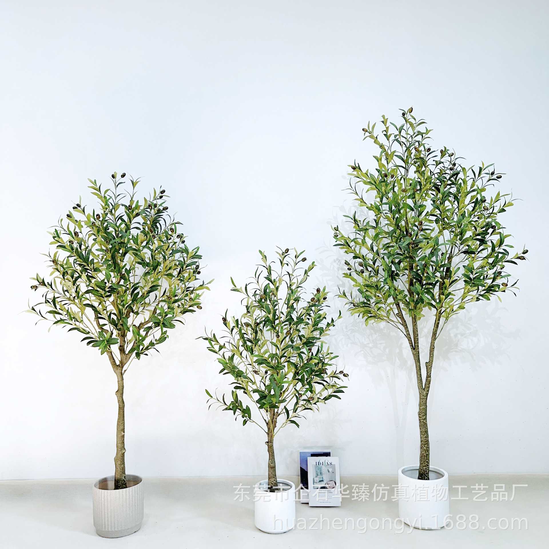 仿真橄榄树绿植盆栽家居客厅大型落地装饰人造假树可拆装带果橄榄