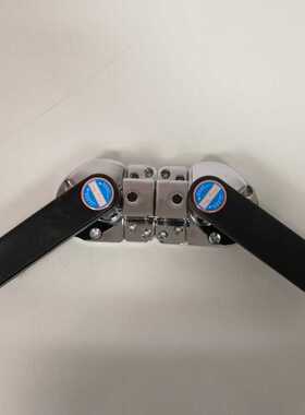 锌合金拉手黑色胶柄厨房蒸饭柜冰箱门锁配勾商用蒸柜门把手连勾