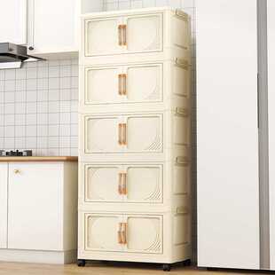 超大80面宽成人儿童衣物小衣柜被子冬衣收纳柜免组装折叠式置物架