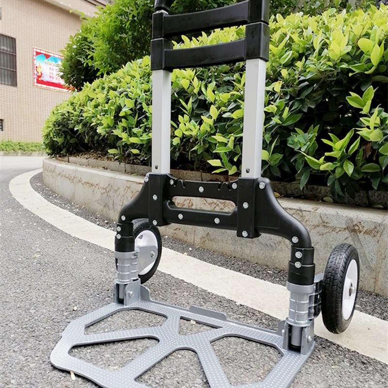 折叠便携a手拉车家用拉杆购物买菜行李车多功能搬运拉货拖车包邮