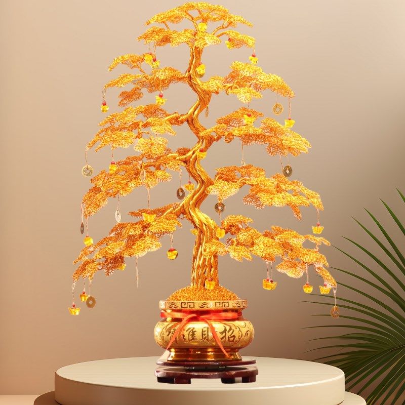 纯手工摇钱树摆件工艺品招u财客厅电视柜装饰品乔迁开业礼物发财,家居饰品,装饰摆件,淘宝优惠券,粉丝福利购,淘宝优惠卷