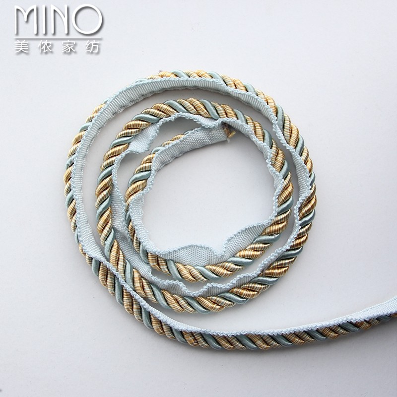 欧式滚绳抱枕花边装饰绳沙发坐垫靠垫辅H料装饰宽1cm整卷绳子布料