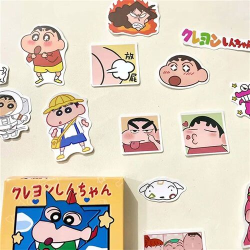 60Ps/Box Crayon Shin-han Handbook ers Cartoon Collage Deorat