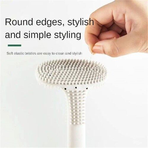 2/5PCS Soft Bristle Brush Silicone Durable Wall-mounted