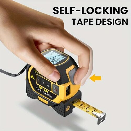 1pc Laser Tape Measure 3 In 1 Digital Tape Measure High Prec