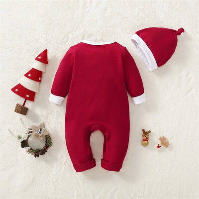 Baby Christmas Outfits Newborn Infant Romper S Claus Cosplay