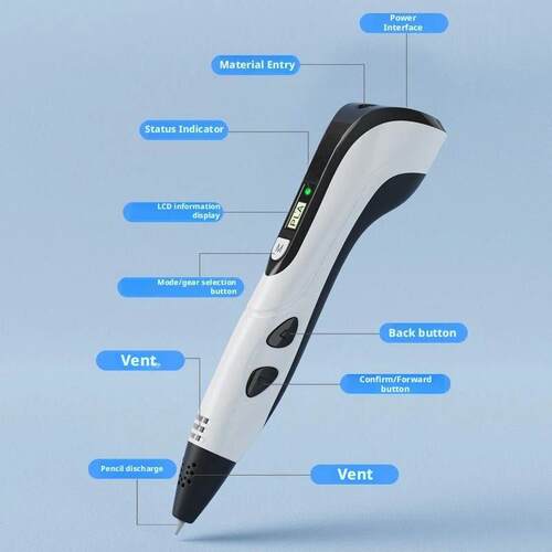 Intelligent 3D Printing Pen, Childrens Puzzle Drawing Pen,