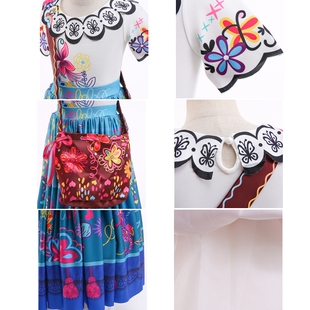 Fantasia Dress for Girls Kids Disguise Encanto Dress Cosplay