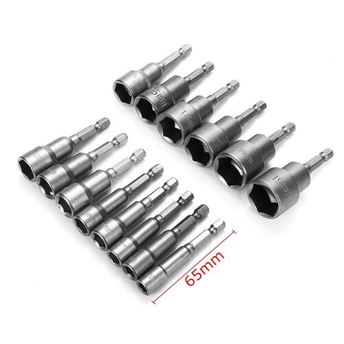 Quality 1/4 Inch Magnetic Drill Bit Socket Nut Driver Hex Ad
