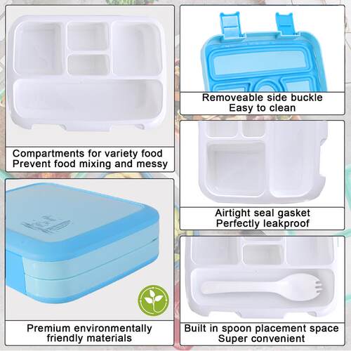 Portable Lunch Box Microwave LunchBox Sealed Salad Box Outdo