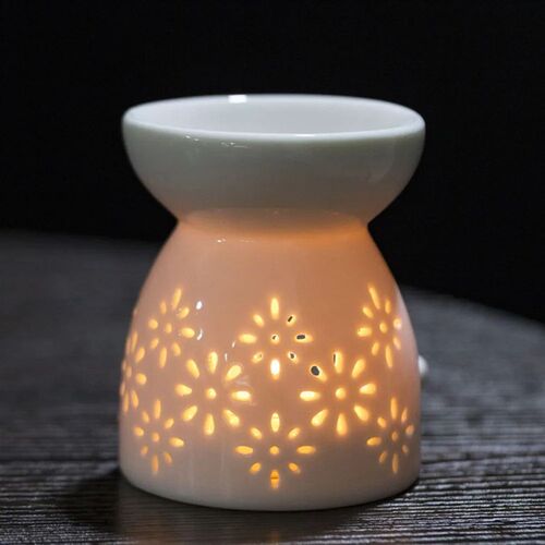 2023 Household Practical Ceramic White Oil Burner Melt Wax W