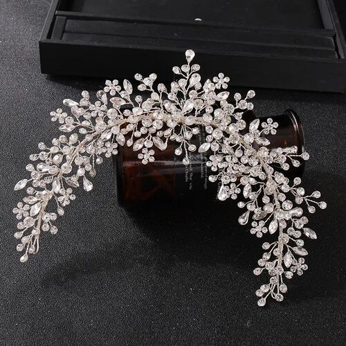 Wedding Hair Vine Bridal Accessories Crystal Pearl Headband